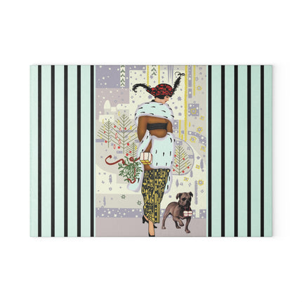 Wrapped in Elegance Glass Cutting Board