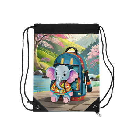 Baby Elephant Drawstring Bag