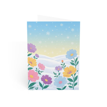 🌸❄️ The Ladies Of The Winter Garden Greeting Card – Art Deco Holiday Fantasy