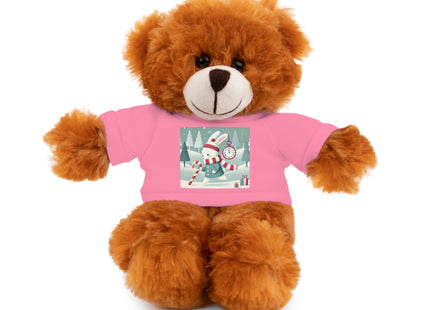 Candy Cane Timekeeper Bunny Stuffed Animals with Tee