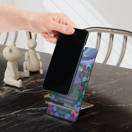 🦚🌸 The Peacock Garden Encounter Mobile Display Stand – Art Deco Floral Fantasy