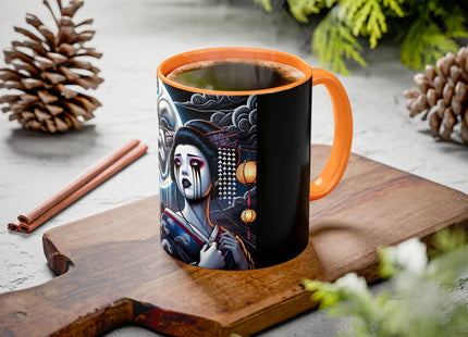 Geisha’s Black Ink Tears Colorful Mugs (11oz, 15oz)