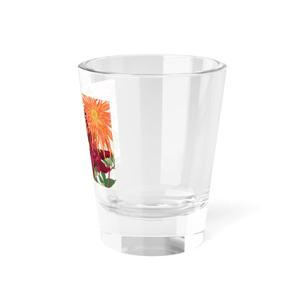 Dahlia Flower by Tanigami Kônan Shot Glass, 1.5oz
