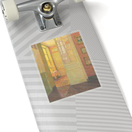 Interior, Window Light by Henri Le Sidaner Kiss-Cut Stickers (4 Sizes)
