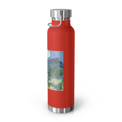 Olive Trees by Vincent Van Gogh Copper Vacuum Insulated Bottle, 22oz