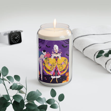 🎭🌹 The Harlequin Rose Masquerade Scented Soy Candle – Theatrical Halloween Romance