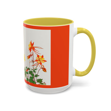 Aquilegia Flowers by Tanigami Kônan Colorful Mugs (11oz, 15oz)