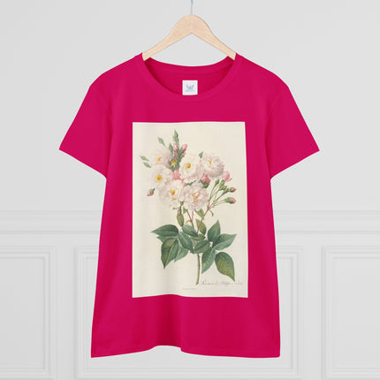 Rosa Noisettiana by Pierre Joseph Redouté Women's Midweight Cotton Tee