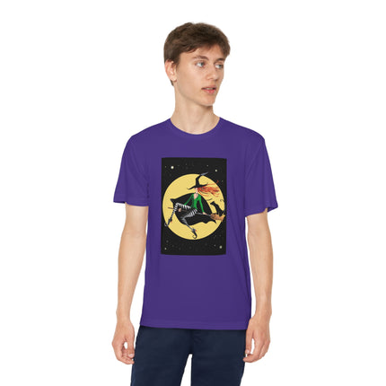 A Witch’s Moonlit Flight Youth Competitor Tee