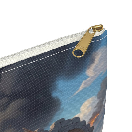 Snow Leopard Lookout Accessory Pouch – Vigilant Explorer & Mountain Mystery