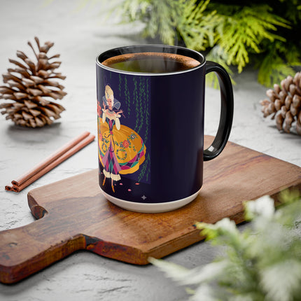 Moonlit Masquerade: The Fairy Queen's Ball Colorful Mug (11oz, 15oz) – Fairy Tale Elegance, Fantasy Charm & Enchanted Style