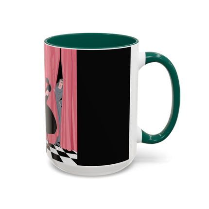 The Ladies Behind The Velvet Curtain Colorful Mugs – Art Deco Theatrical Elegance