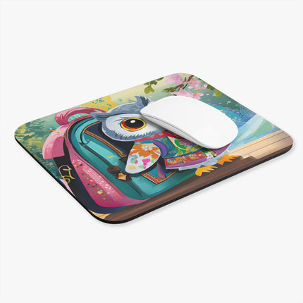 Baby Owl Mouse Pad, Rectangle