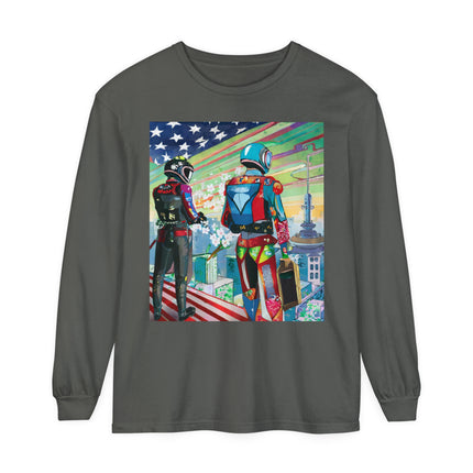 NSA Cyber Punk Computer Hacking Team Long Sleeve T-Shirt
