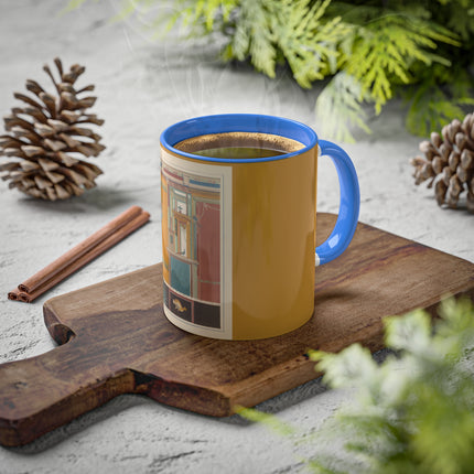 Pompeii Walls Pl.20 by Victor Steeger Colorful Mugs, 11oz