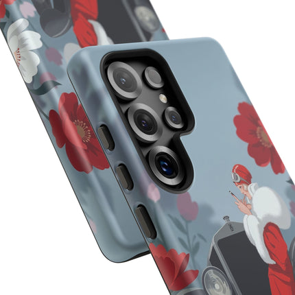 🚗🌺 The Lady Of The Grand Touring Car Phone Case – Art Deco Motoring Elegance