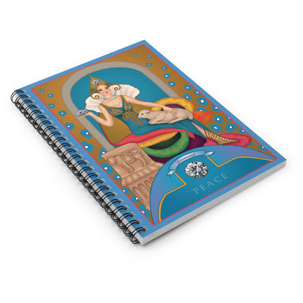April & Diamond (from the Gem Series) by Sofia Chiostri Spiral Notebook - Ruled
