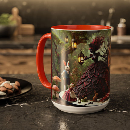 Malice in Wonderland – Gothic Halloween Colorful Mugs (11oz, 15oz)