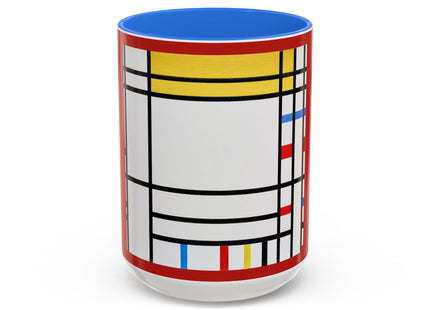 Place de la Concorde by Piet Mondrian Colorful Mugs (11oz, 15oz)