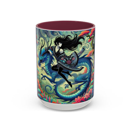 Mystic Guardian of the Sky Light Colorful Mugs (11oz, 15oz)