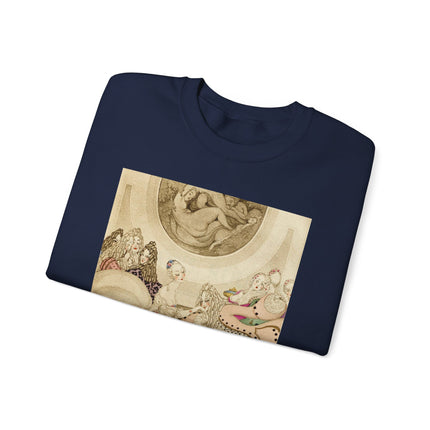 Sur talons rouges (On Red Heels) pl 01 by Gerda Wegener Heavy Blend™ Crewneck Sweatshirt