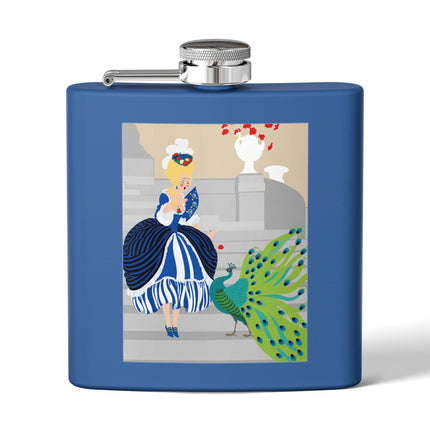 Peacock Courtesan Flask – Whimsical Elegance & Royal Splendor