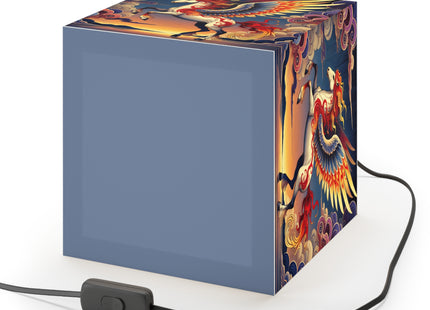 Flame-Winged Horse at Sunset Light Cube Lamp