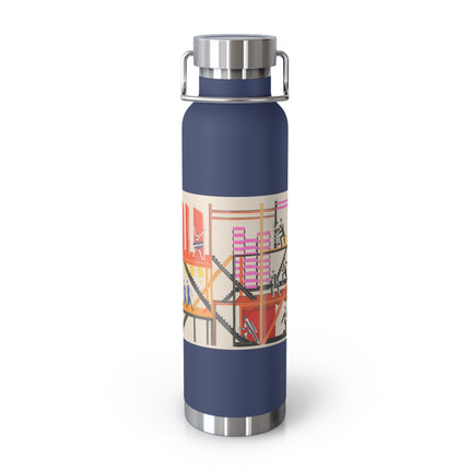 Maquettes de Théatre 4 by Alexandra Exter Copper Vacuum Insulated Bottle, 22oz