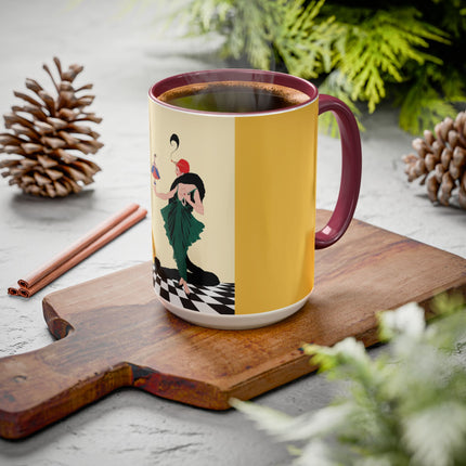 The Marionette Colorful Mugs – Theatrical Glamour & Cabaret Elegance