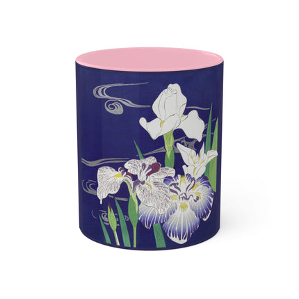 Irises by Kogyo Tsukioka Colorful Mugs, 11oz