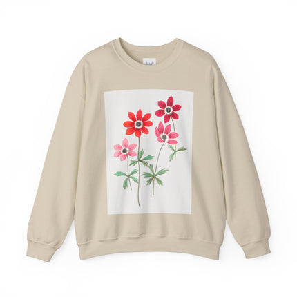 Anemoon, Anemone by Anselmus Boëtius de Boodt Heavy Blend™ Crewneck Sweatshirt