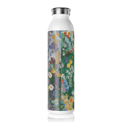 Flowers on the Mountain by August Babberger Slim Water Bottle