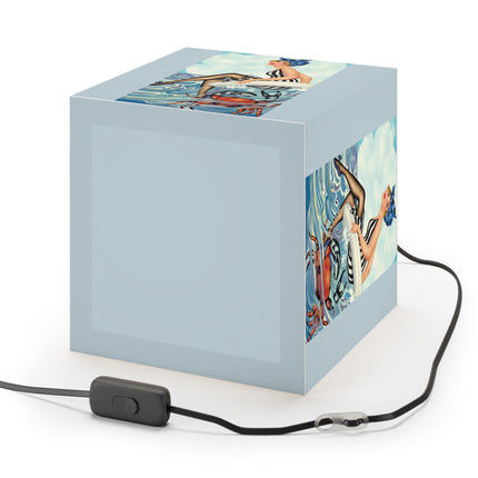 Playful Waves and Fashion Follies Light Cube Lamp