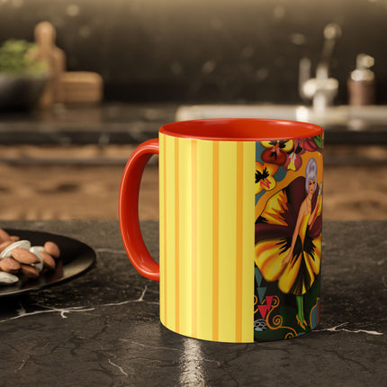 Enchanted Pansy Elegance Colorful Mugs (11oz, 15oz)