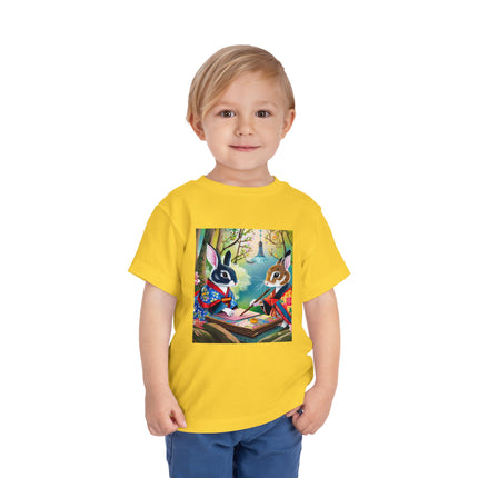 Fairy Animals Writing Wishes Toddler Short Sleeve Tee