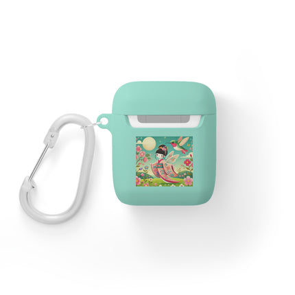 Geisha Fairy and the Hummingbird Blossom AirPods and AirPods Pro Case