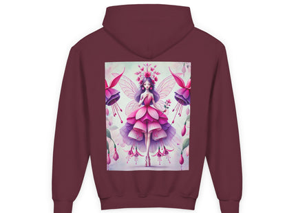 Fuchsia Fairy Youth Heavy Blend Hooded Sweatshirt