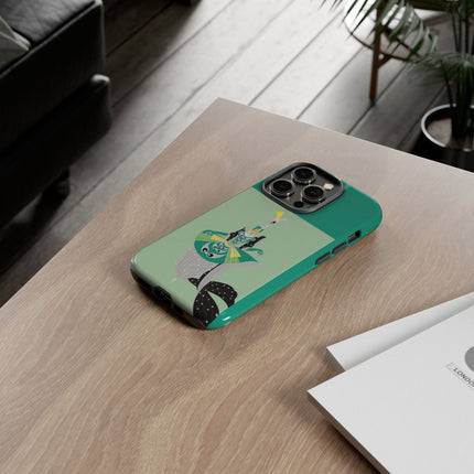 Peacock Dancer Phone Case – Opulent Glamour & Theatrical Elegance