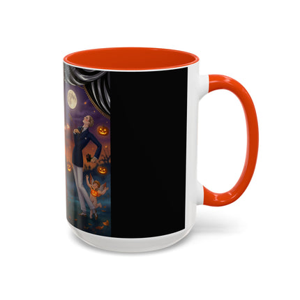 🏹🎃 Cupid's Arrow At Pumpkin Moon Manor Colorful Mug – Romantic Halloween Charm