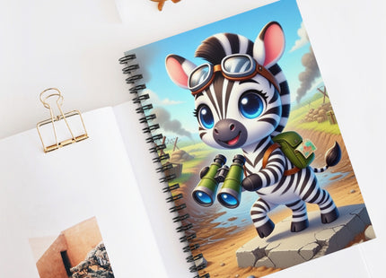 Zebra Lookout Spiral Notebook - Ruled Line