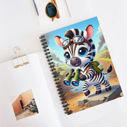 Zebra Lookout Spiral Notebook - Ruled Line