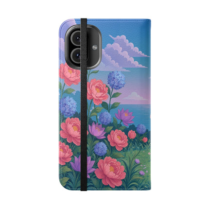 🌸🩰 The Garden Dancer Flip Case – Art Deco Floral Whimsy
