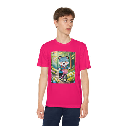 Furry Cyclist Youth Competitor Tee – Woodland Adventure & Playful Charm