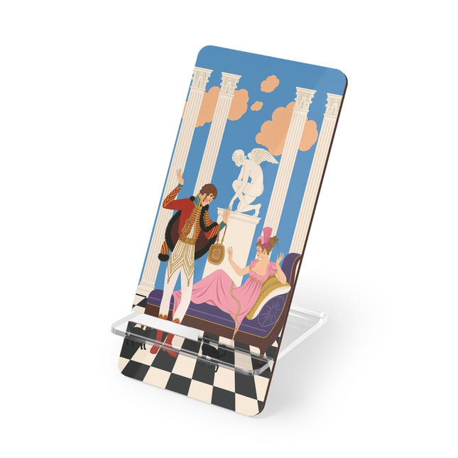 💘🏛️ The Cupid's Courtship Mobile Display Stand – Art Deco Romantic Elegance