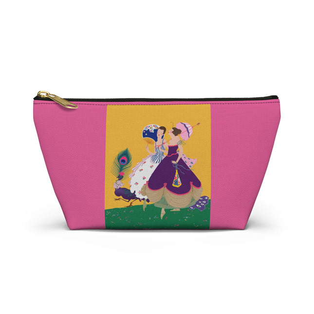 Peacock Ladies in the Garden Cosmetic Bag – Playful Elegance & Art Deco Charm