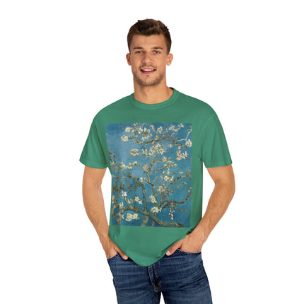 Almond Blossom by Vincent van Gogh Unisex Garment-Dyed T-shirt