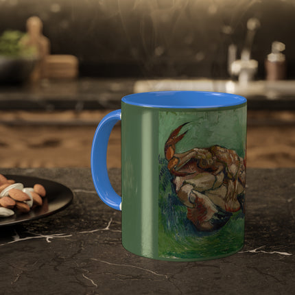 Crab on its Back by Vincent Van Gogh Colorful Mugs, 11oz