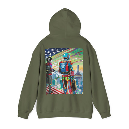 NSA Cyber Punk Computer Hacking Team – Heavy Blend™ Hooded Sweatshirt