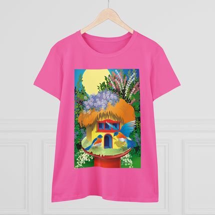 Birdhouse Haven Women's Midweight Cotton Tee