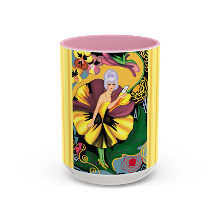 Enchanted Pansy Elegance Colorful Mugs (11oz, 15oz)